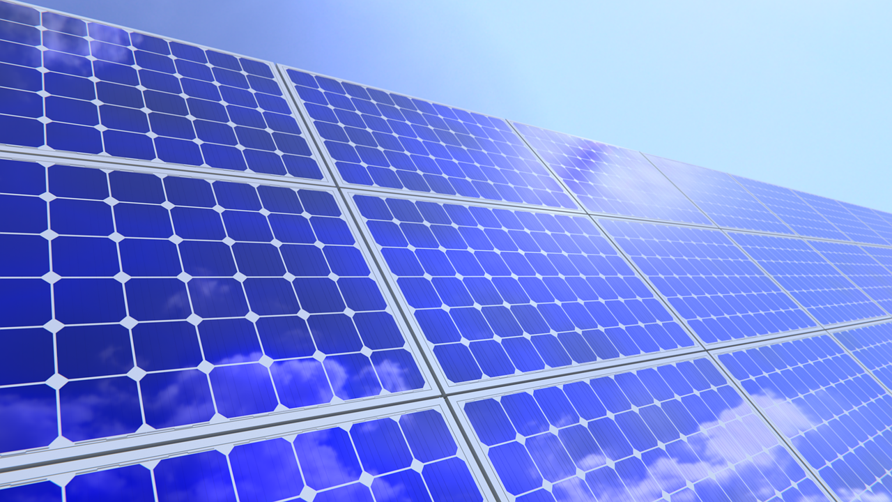 Solar Panel in clear sky: Cleaning Solar Panels