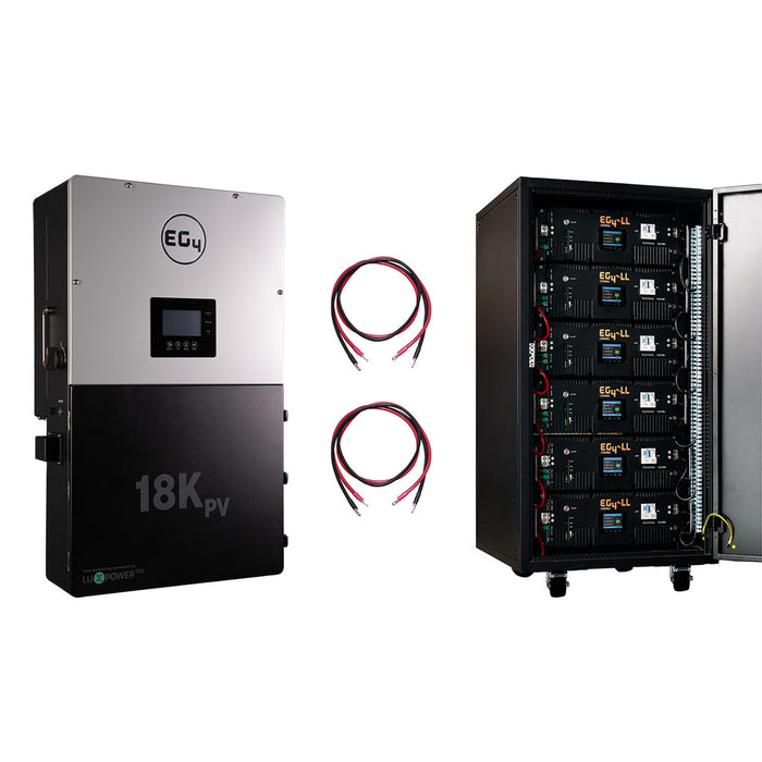 EG4 18KPV Hybrid Inverter & EG4 LL-S 48v 100ah Lithium Battery Bundle | 30.72kWH