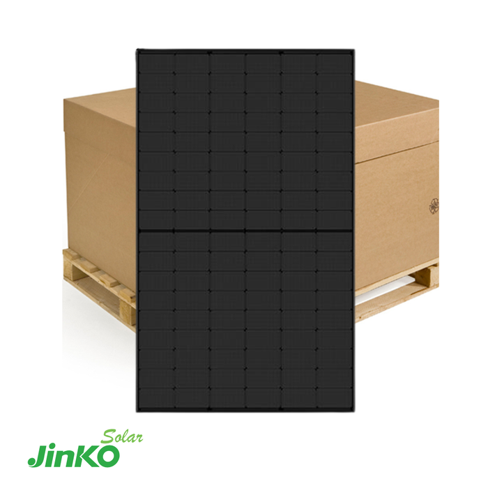 Jinko 430 Watt N-Type TOPCon Solar Panel Pallet (Black) | 31 Panels | JKM430N-54HL4-B