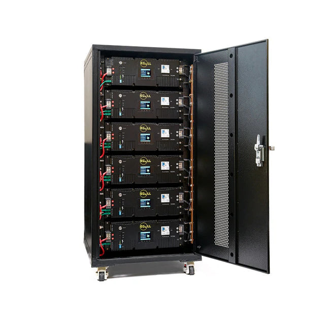 EG4 LL-S Lithium Battery Bundle| 30.72kWh | 6 Server Rack Batteries with Pre-Assembled Enclosed Battery Rack