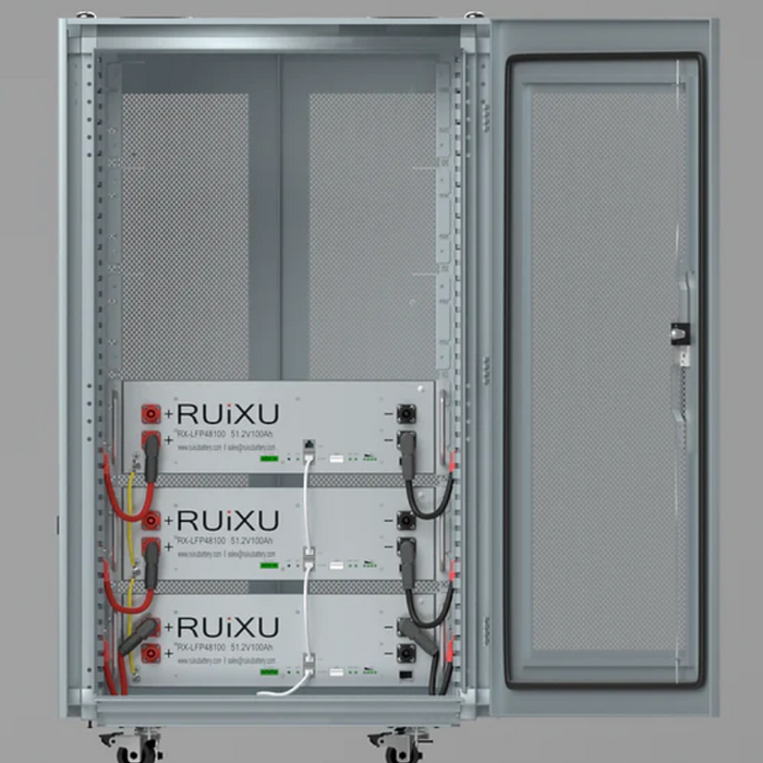 RUiXU RX-LFP48100 Self Heating Lithium Server Rack Battery Kit | 15 kWH, 20 kWH, 25 kWH, 30 kWH