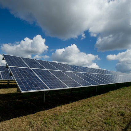 Commercial Solar Panel (Large Scale Panel) in an open field