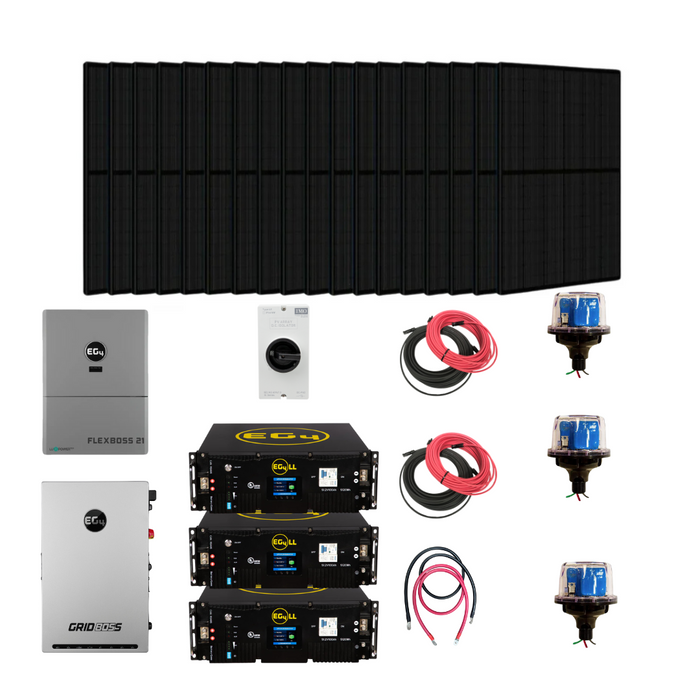 Complete Hybrid Solar Kit | EG4 Flexboss21 | EG4 Gridboss | EG4 Battery | 8,000W to 18,000W PV Input