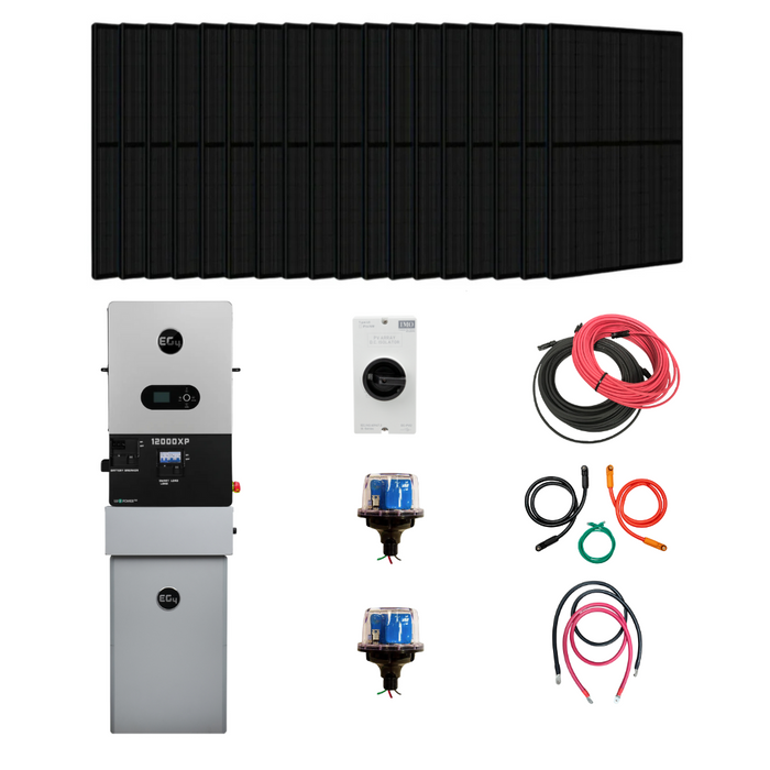 Complete Off Grid Solar Kit | EG4 12000XP | Up To 18kW PV Input | 12kW Continuous Power | 48V System