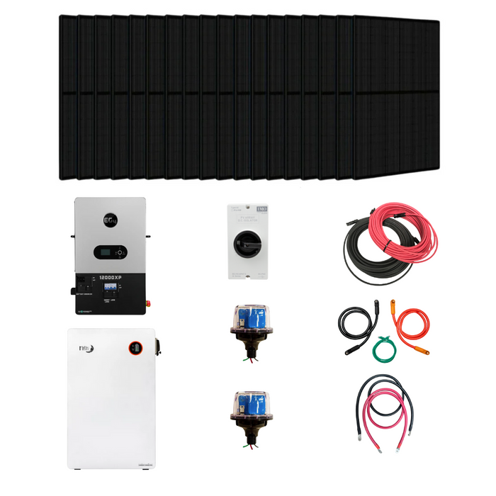 Complete Off Grid Solar Kit | EG4 12000XP | Up To 18kW PV Input | 12kW Continuous Power | 48V System