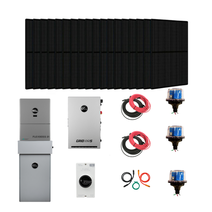 Complete Hybrid Solar Kit | EG4 Flexboss21 | EG4 Gridboss | EG4 Battery | 8,000W to 18,000W PV Input