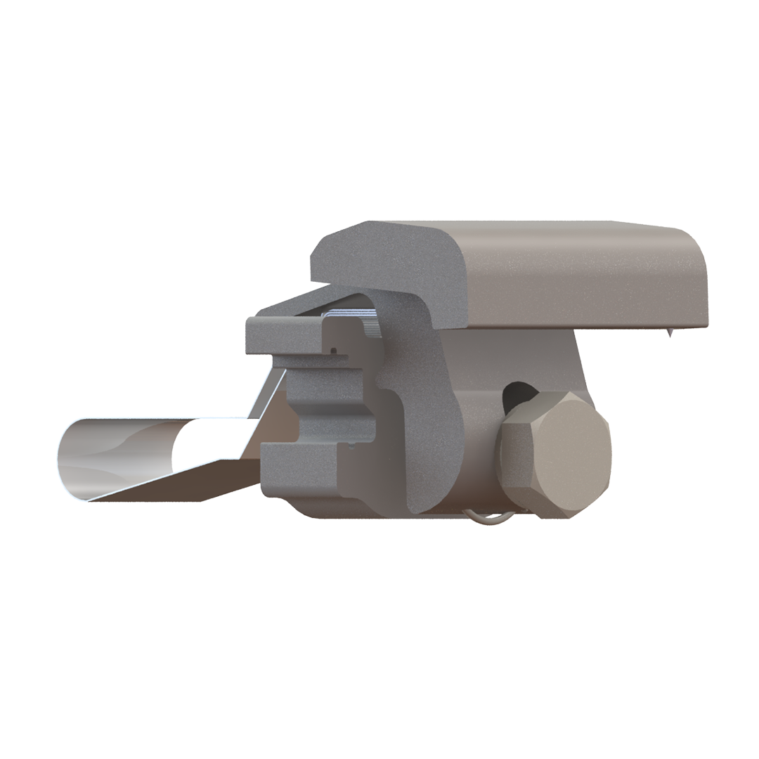 K2 Racking 4000050-B End Clamp Set | 13mm Hex | Mill — Direct Solar Power