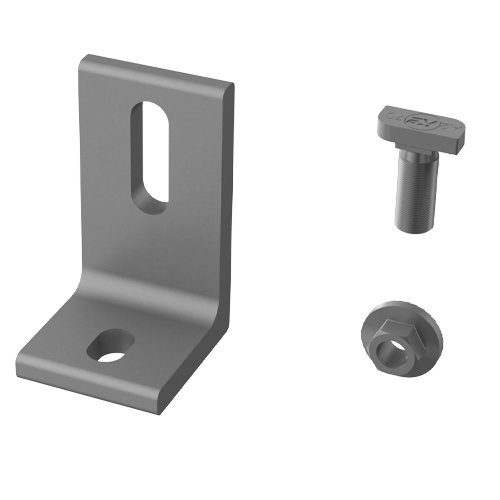 K2 Racking 4000630 L-Foot Bracket, Slotted w/T-Bolt | Mill — Direct ...