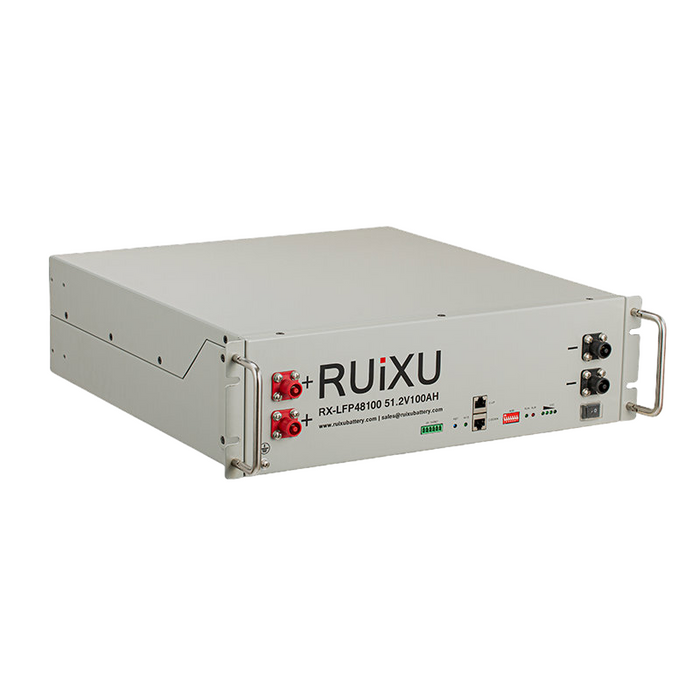 RUiXU RX-LFP48100 19" Rack Mounted 3U Module Battery | UL 1973 Certified