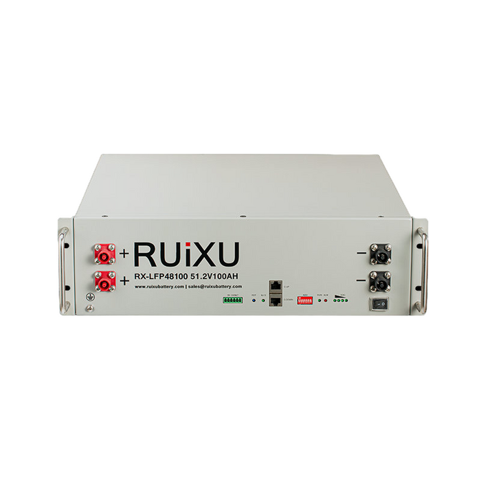 RUiXU RX-LFP48100 19" Rack Mounted 3U Module Battery | UL 1973 Certified