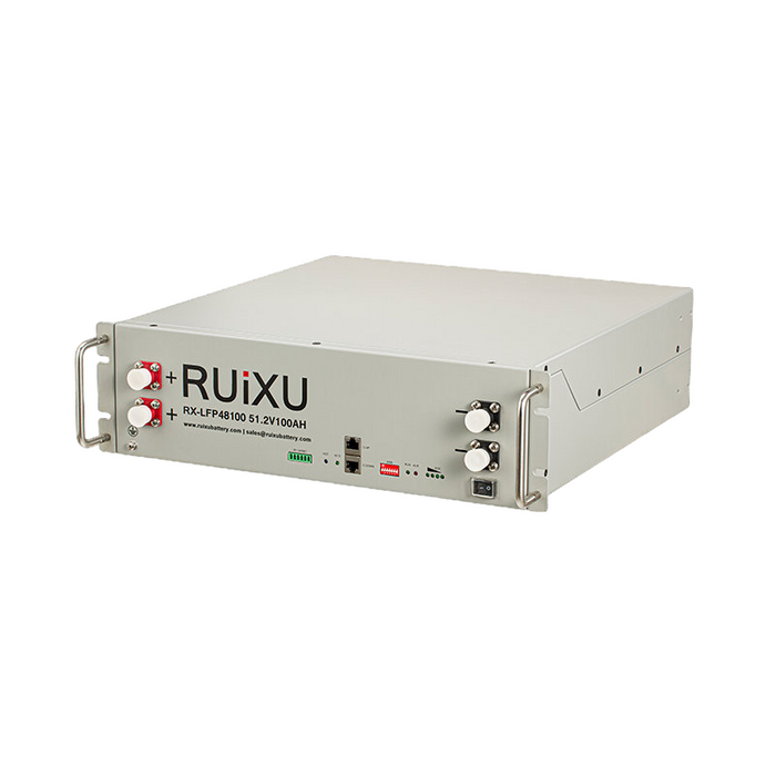 RUiXU RX-LFP48100 19" Rack Mounted 3U Module Battery | UL 1973 Certified