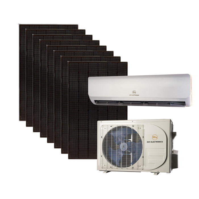 EG4 Hybrid Solar Mini Kit | 24k BTU AC/DC | SEER21 | 2400w of Solar PV