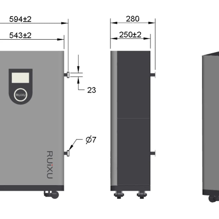 RUiXU Lithi2-16 Lithium Battery 51.2V 314Ah | 16kWh | LiFePO4 Wallmount Energy Storage | 9500 Cycles | UL1973/UL9540 pending | 10-Year Warranty