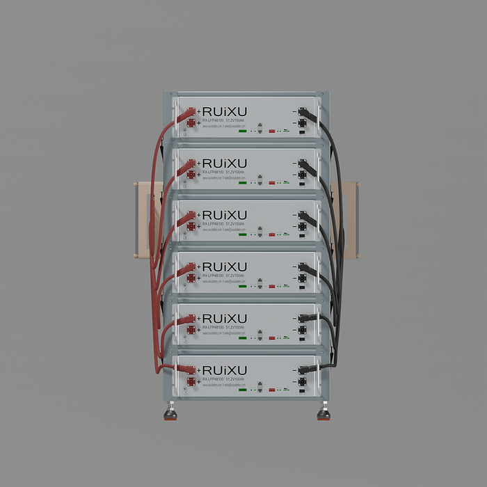 RUiXU Battery Optional Installation Method - Bracket Rack - Flexibility & Stackable