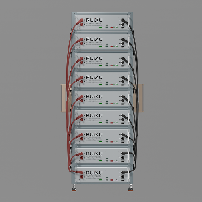 RUiXU Battery Optional Installation Method - Bracket Rack - Flexibility & Stackable