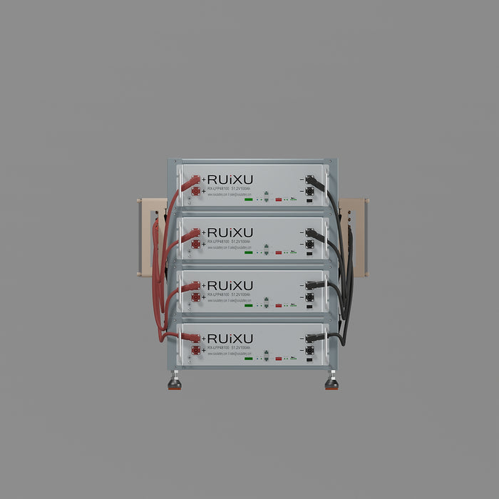 RUiXU Battery Optional Installation Method - Bracket Rack - Flexibility & Stackable