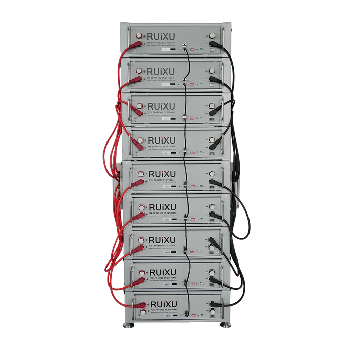 RUiXU Battery Optional Installation Method - Bracket Rack - Flexibility & Stackable