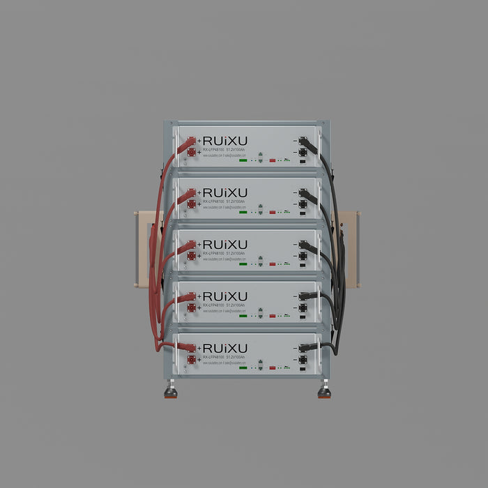 RUiXU Battery Optional Installation Method - Bracket Rack - Flexibility & Stackable