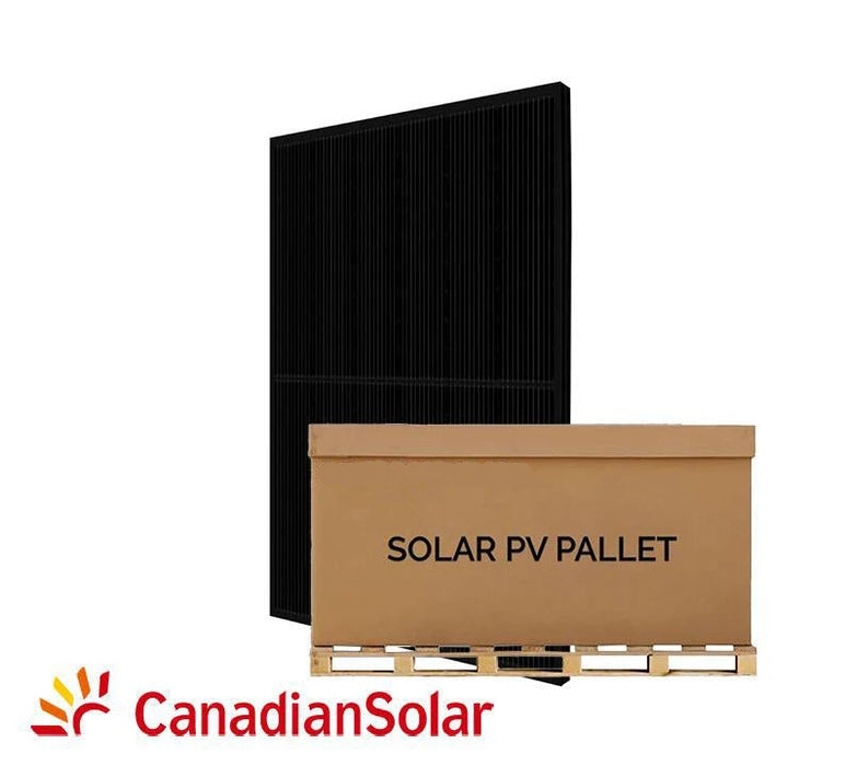 Canadian Solar 11.85kW Pallet of 395W Mono-Crystalline Solar Panels 108 Cell (Black) | CS6R395 | Full Pallet (30 panels)