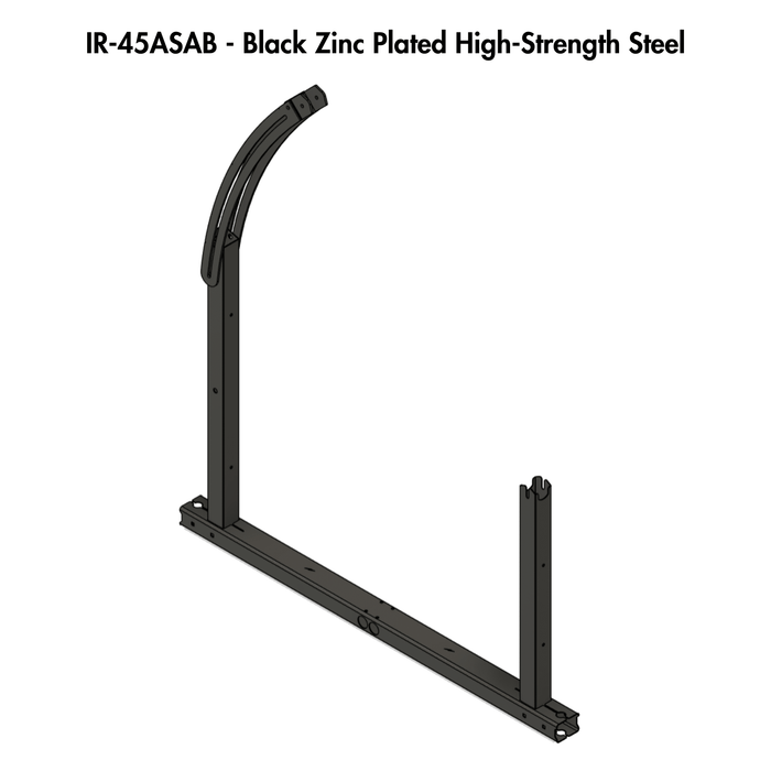 IntegraRack IR-45ASAB BallastRack™ Seasonably Adjustable Solar Panel Ground Mount - Black Zinc Electroplated Steel