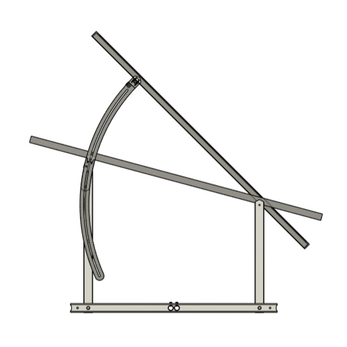 IntegraRack IR-45ASA BallastRack™ Seasonably Adjustable Solar Panel Ground Mount Rack - Aircraft Grade Aluminum