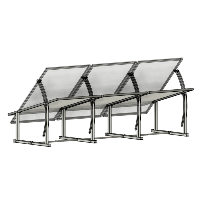 IntegraRack IR-45ASA BallastRack™ Seasonably Adjustable Solar Panel Ground Mount Rack - Aircraft Grade Aluminum