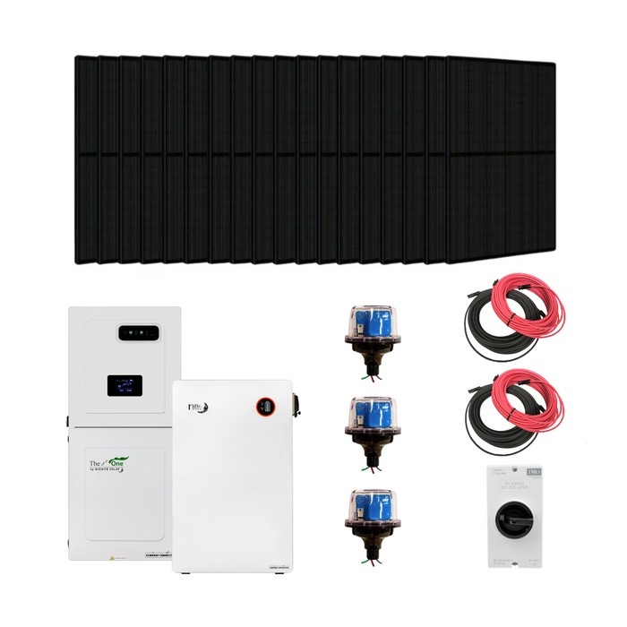 Complete Hybrid Solar Kit | Midnite Solar Inverter and Batteries | 14,400 - 18000W of PV Input |