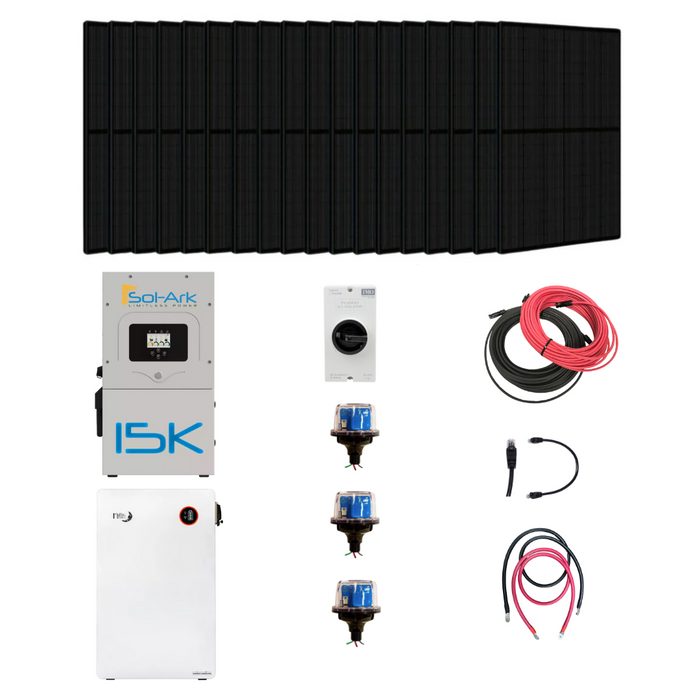 Complete Hybrid Solar Kit | Sol Ark 15K | 36 x Hyperion 400W Solar Panels | 15kW Continous Output