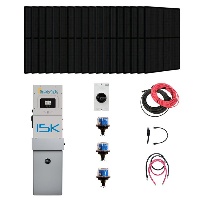 Complete Hybrid Solar Kit | Sol Ark 15K | 36 x Hyperion 400W Solar Panels | 15kW Continous Output