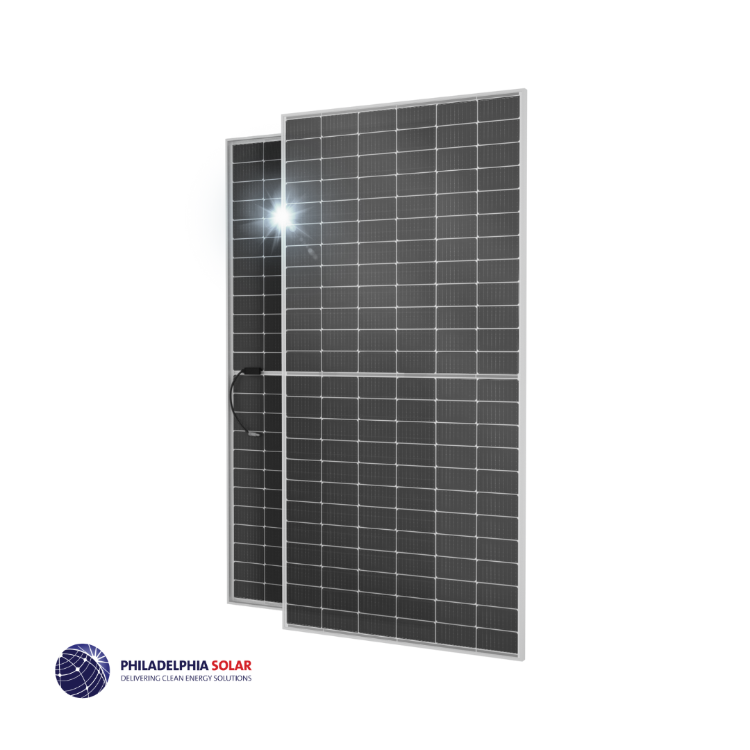 Philadelphia Solar 580 Watt Nexus 144 Cell Bifacial Solar Panel [Silver Frame] | PS-MNB144(HCBF)-580W