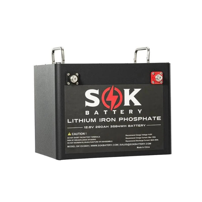 SOK Battery 12V 280Ah LifePO4 Lithium Solar Battery - SK12V280H