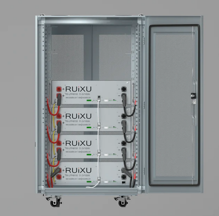 RUiXU RX-LFP48100 Self Heating Lithium Server Rack Battery Kit | 15 kWH, 20 kWH, 25 kWH, 30 kWH