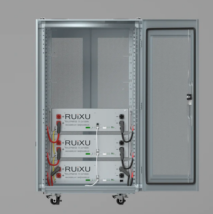 RUiXU RX-LFP48100 Self Heating Lithium Server Rack Battery Kit | 15 kWH, 20 kWH, 25 kWH, 30 kWH