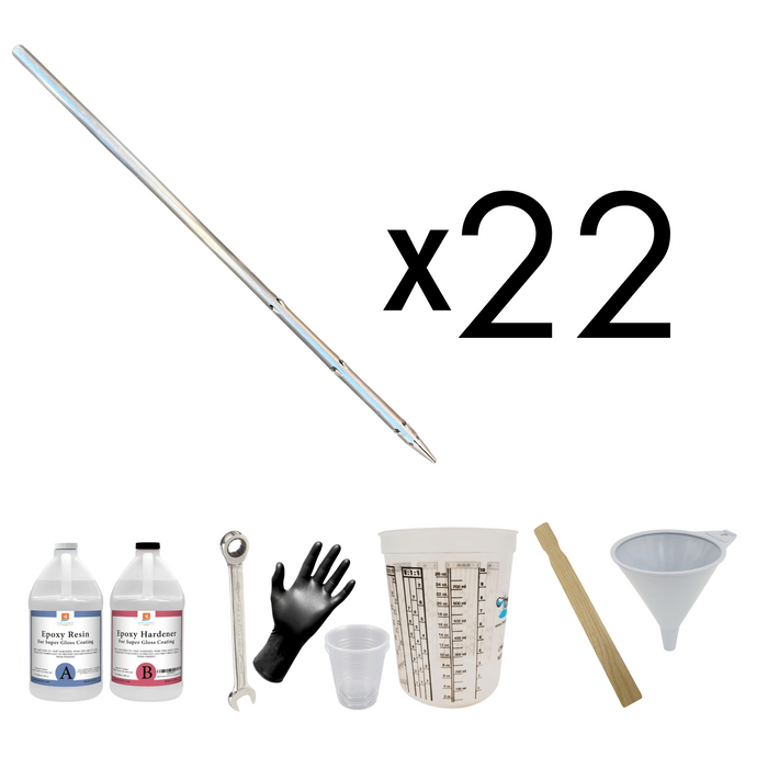 IntegraRack IR AnchorSpike™ Mounting Kit For BallastRack Frames (22 Pack)