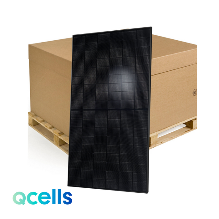 Hanwha Qcell 430W N-Type Monofacial Solar Panel Pallet | 32 Panels | Q.TRON BLK M-G2+ 430