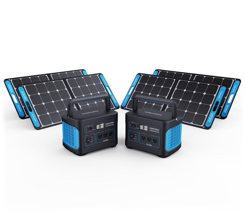 1000-Watt HomePower ONE Lithium-Ion Solar Generators (Backup Battery + Solar Panels)