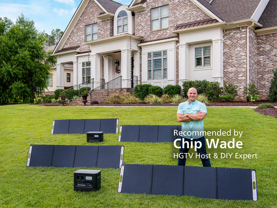 1200-Watt HomePower ONE PRO LiFePO4 Solar Generators (1210Wh Backup Battery + Solar Panels)