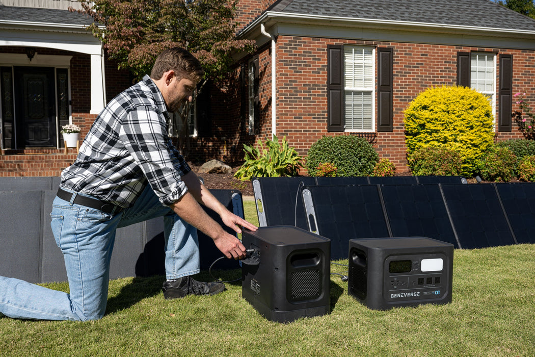 1200-Watt HomePower ONE PRO LiFePO4 Solar Generators (1210Wh Backup Battery + Solar Panels)