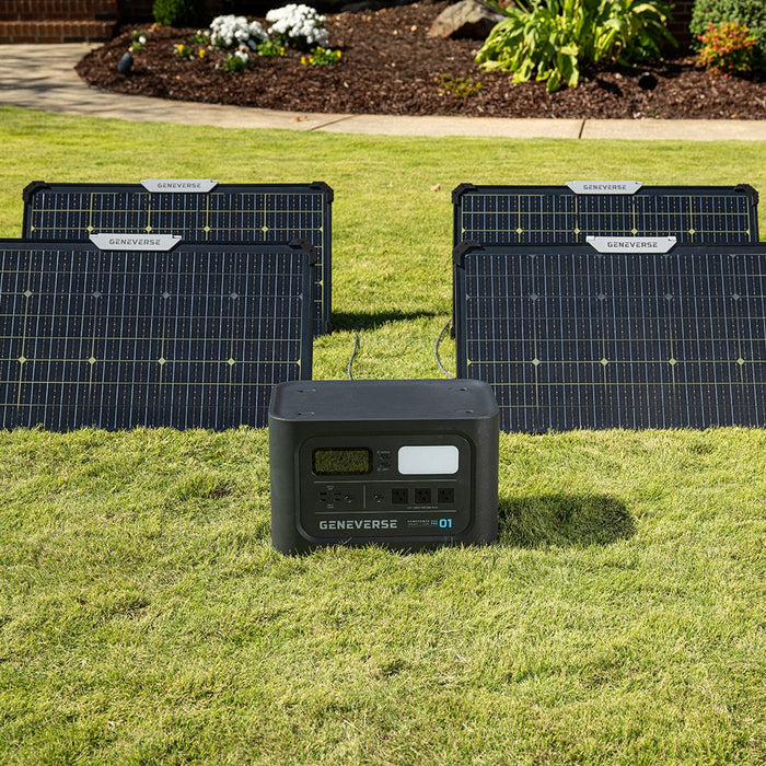 1200-Watt HomePower ONE PRO LiFePO4 Solar Generators (1210Wh Backup Battery + Solar Panels)