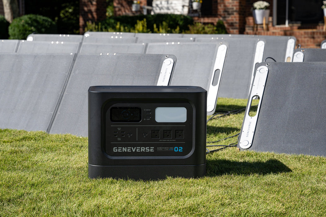 2200-Watt HomePower TWO PRO LiFePO4 Solar Generators (2419Wh Backup Battery + Solar Panels)