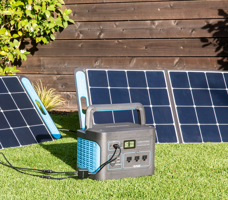 1000-Watt HomePower ONE Lithium-Ion Solar Generators (Backup Battery + Solar Panels)