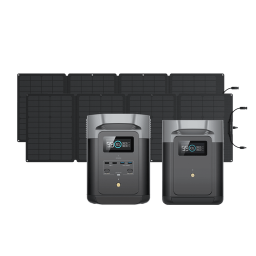 EcoFlow (Members-only) DELTA 2 + 2 x 110W Portable Solar Panel + DELTA 2 Smart Extra Battery EcoFlow DELTA 2 + 2 x 110W Portable Solar Panel + DELTA 2 Smart Extra Battery