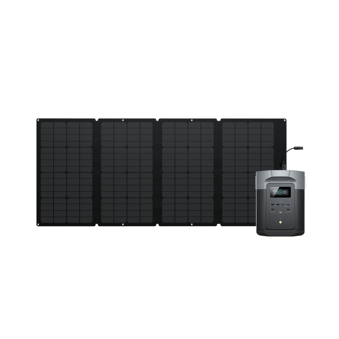 EcoFlow US EcoFlow DELTA 2 Max + 160W Portable Solar Panel