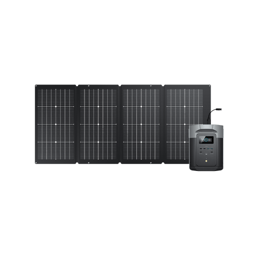 EcoFlow US 1*220W + DELTA 2 Max EcoFlow DELTA 2 Max + 220W Portable Solar Panel