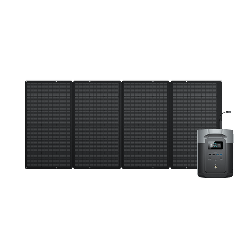 EcoFlow US 1*400W + DELTA 2 Max EcoFlow DELTA 2 Max + 400W Portable Solar Panel