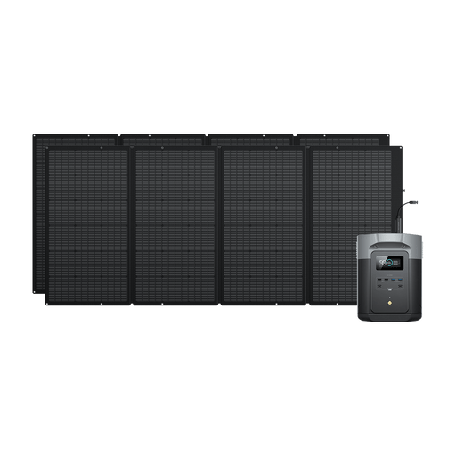 EcoFlow US 2*400W + DELTA 2 Max EcoFlow DELTA 2 Max + 400W Portable Solar Panel