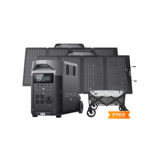 EcoFlow US Bundle DELTA Pro + 220W*2 + Free Wagon EcoFlow DELTA Pro + 2 × 220W Solar Panel + Free Wagon - Livestream