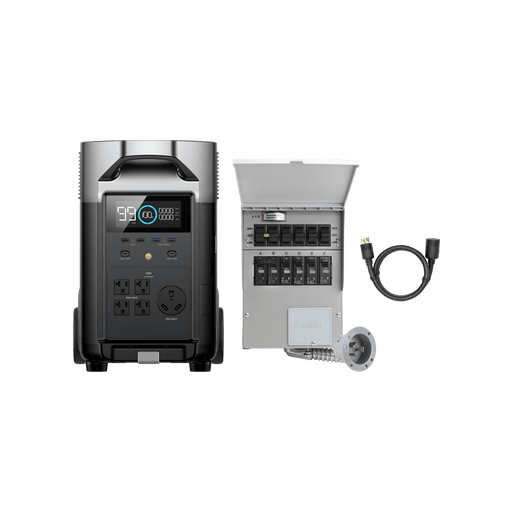 EcoFlow US Standalone DELTA Pro + Transfer Switch EcoFlow DELTA Pro Portable Power Station + Transfer Switch