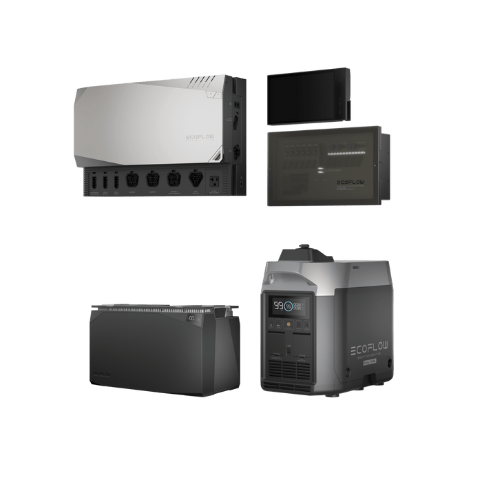 EcoFlow US 5kw EcoFlow Power Kits(Independence Kit) + Smart Generator (Dual Fuel)