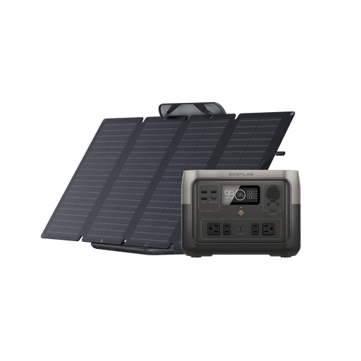 EcoFlow US Bundle RIVER 2 Max + 1*160W EcoFlow RIVER 2 Max Solar Generator (PV160W)